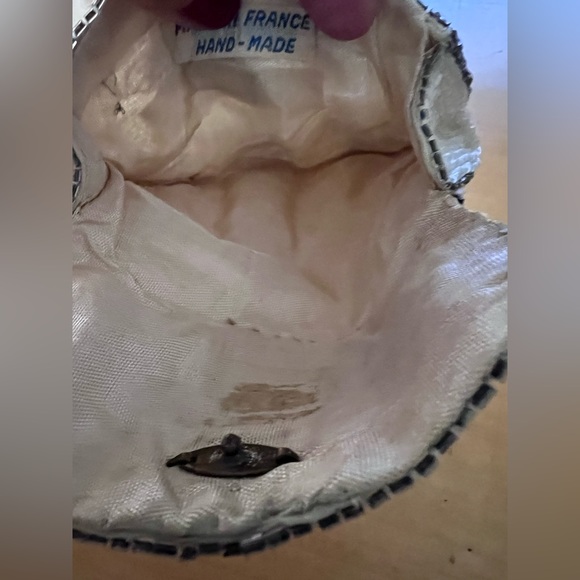 Art Deco Micro Beads Clutch Hand Made in France Vintage 1920s - Picture 4 of 6